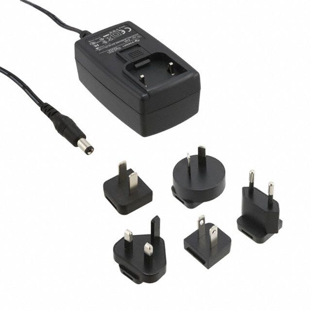 Power Adapter 12V 2.5 Amp, International Style Plugs