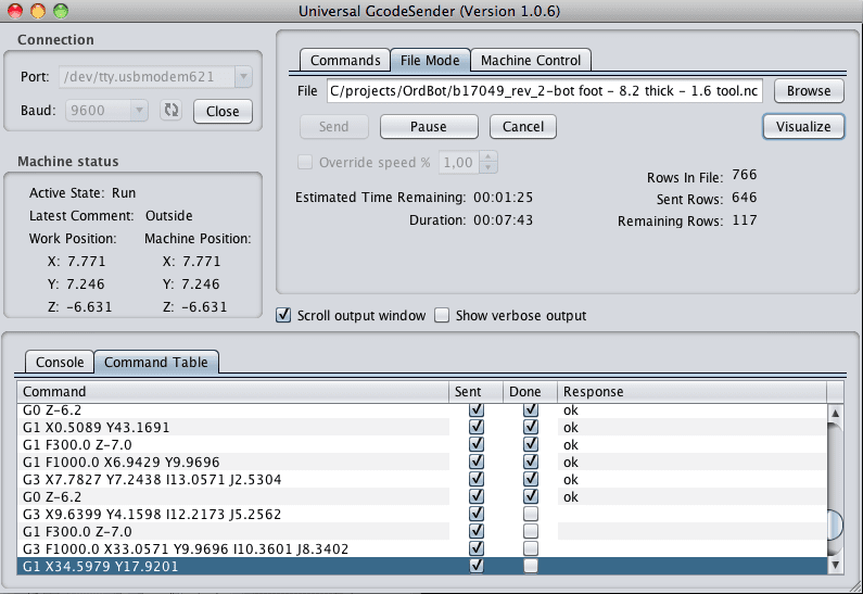 Universal G Code Sender Basics from J Tech Photonics, Inc.