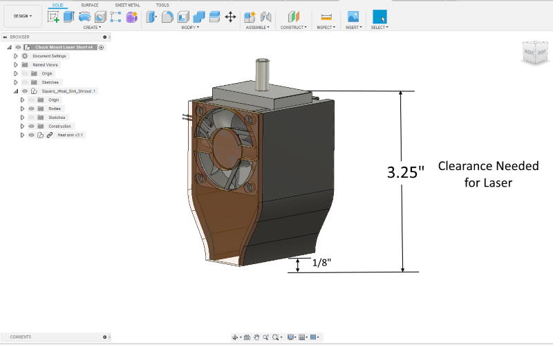 7W PRO Spindle Mount 445nm Laser Head - Image 3