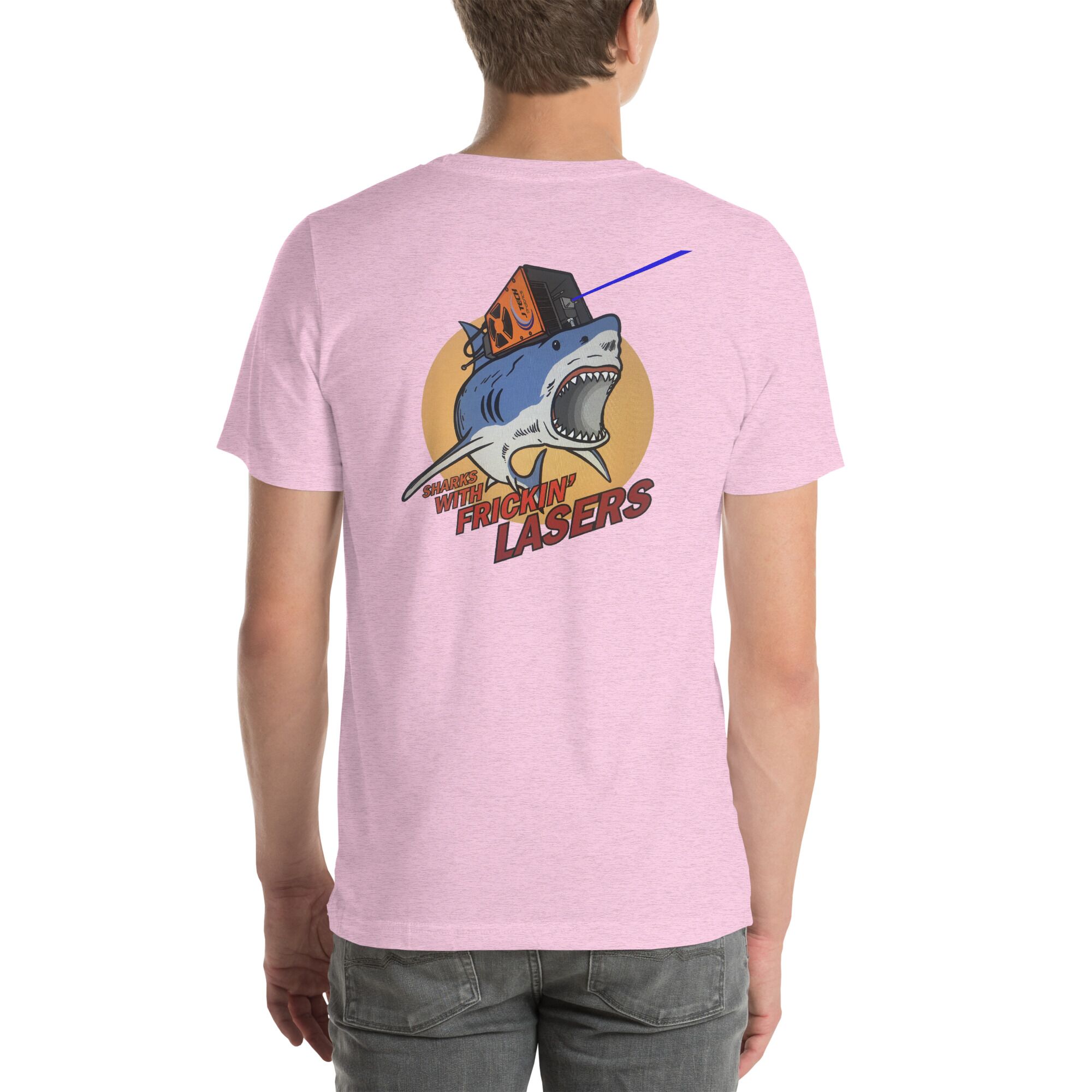 Sharks with Frickin’ Lasers Tee - Front and Back - Image 7