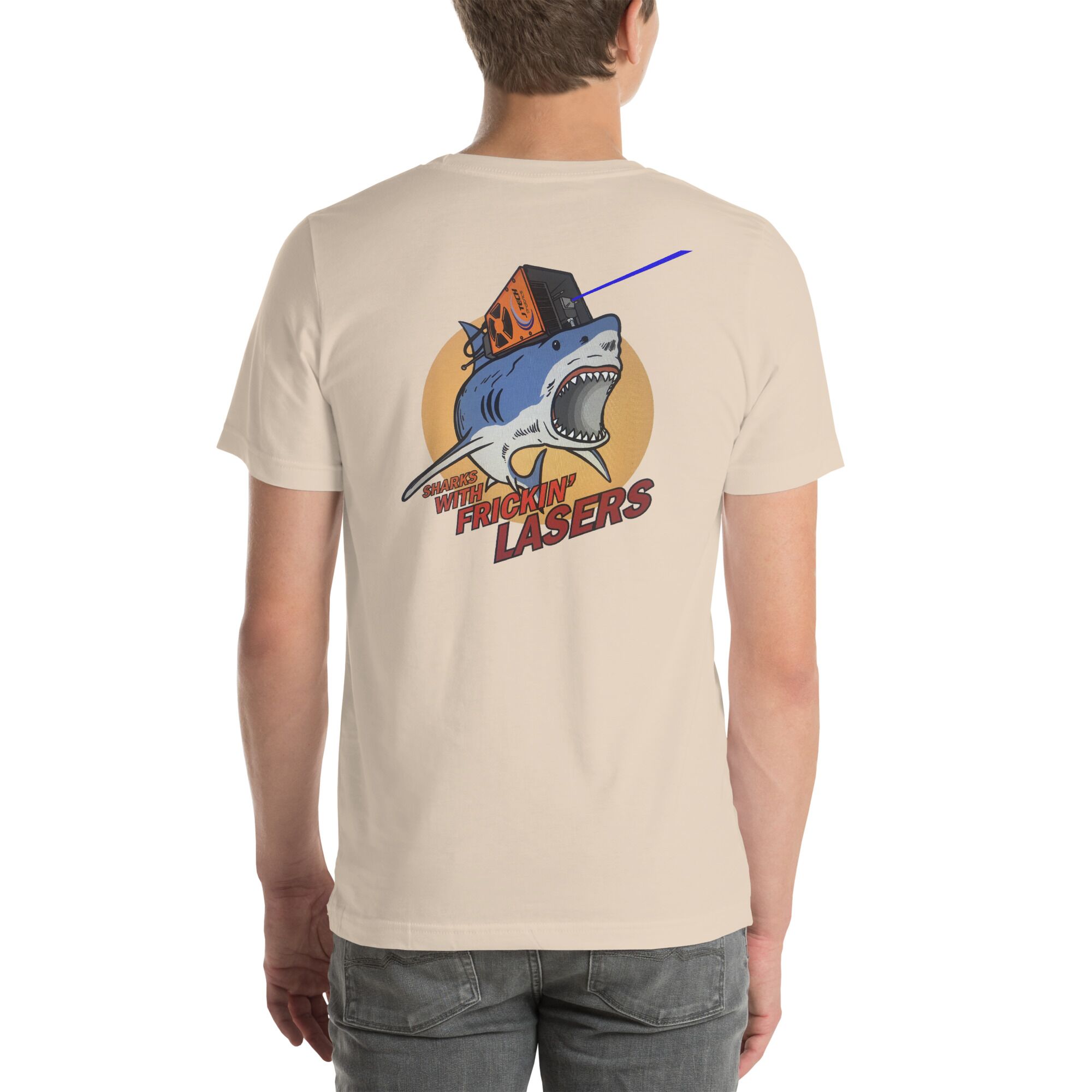 Sharks with Frickin’ Lasers Tee - Front and Back - Image 11