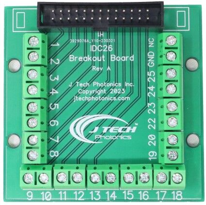 IDC26 Breakout Board - J Tech Photonics, Inc.